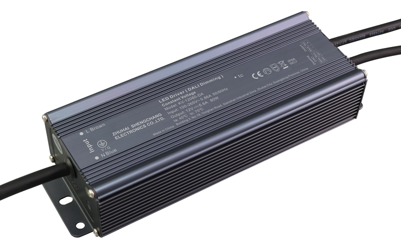 80W DALI constant voltage dimmable LED driver